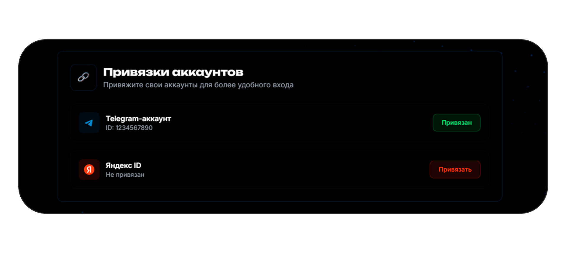 Управление привязками